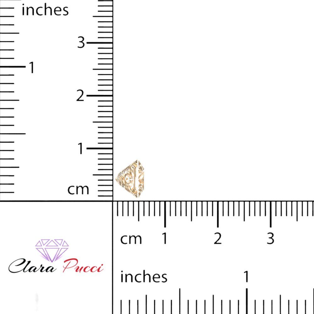 0.25 to 3 ct Princess Cut VVS1 Natural Brown Morganite November Birthstone
