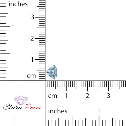 0.25 to 3 ct Princess Cut VVS1 Natural Blue Aquamarine March Birthstone