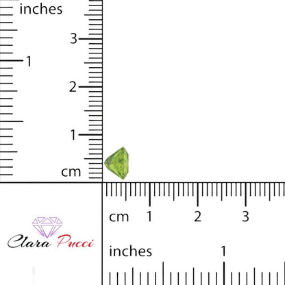 0.25 to 3 ct Princess Cut VVS1 Natural Green Peridot August Birthstone