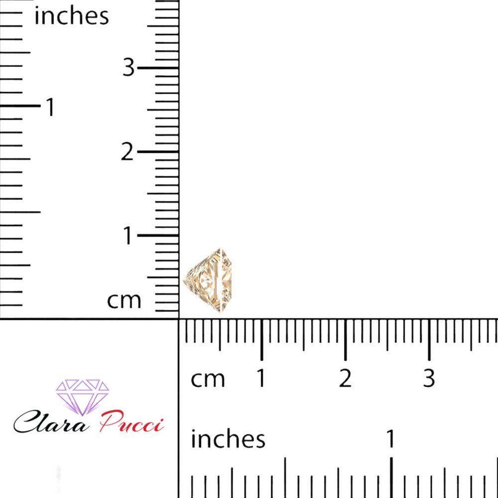 0.25 to 3 ct Princess Cut VVS1 Natural Brown Morganite November Birthstone