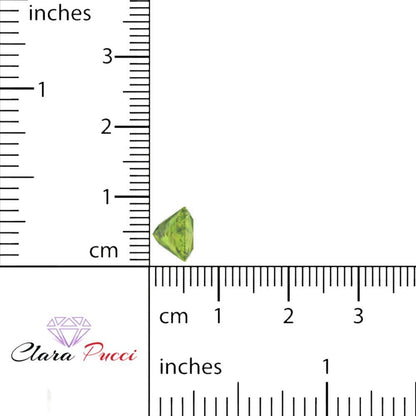 0.25 to 3 ct Princess Cut VVS1 Natural Green Peridot August Birthstone