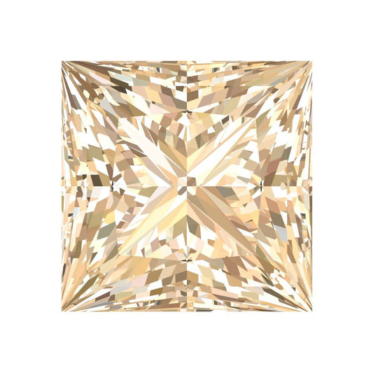 0.25 to 3 ct Princess Cut VVS1 Natural Brown Morganite November Birthstone