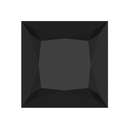 0.25 to 3 ct Princess Cut VVS1 Natural Black Onyx December Birthstone