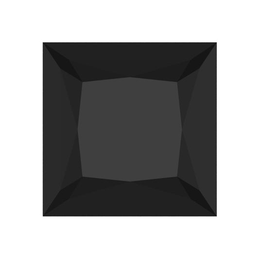 0.25 to 3 ct Princess Cut VVS1 Natural Black Onyx December Birthstone
