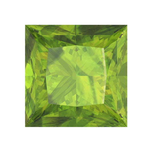 0.25 to 3 ct Princess Cut VVS1 Natural Green Peridot August Birthstone
