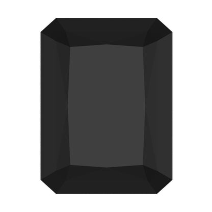 1 to 2.5 ct Radiant Cut VVS1 Natural Black Onyx December Birthstone
