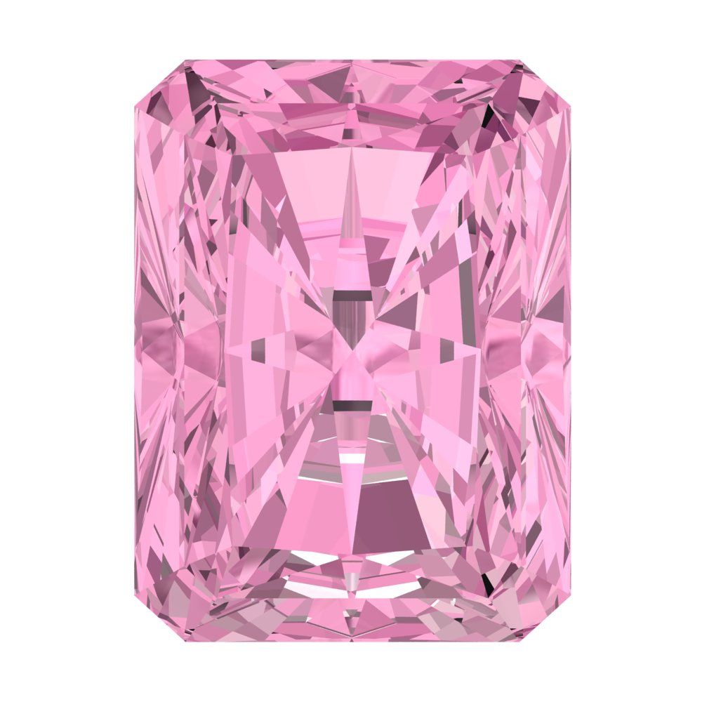 1 to 2.5 ct Radiant Cut VVS1 Simulated Pink October Birthstone
