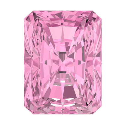 1 to 2.5 ct Radiant Cut VVS1 Simulated Pink October Birthstone