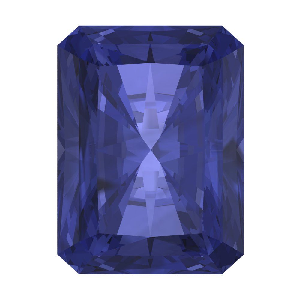 1 to 2.5 ct Radiant Cut VVS1 Simulated Blue Tanzanite September Birthstone