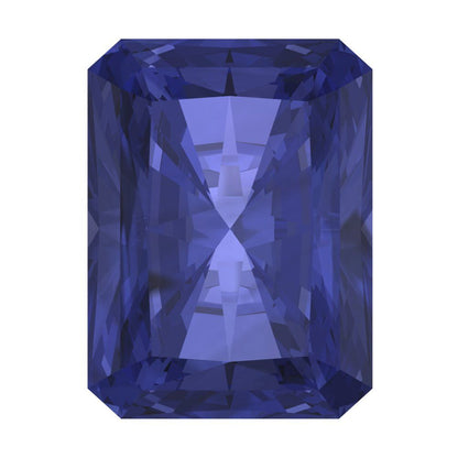 1 to 2.5 ct Radiant Cut VVS1 Simulated Blue Tanzanite September Birthstone