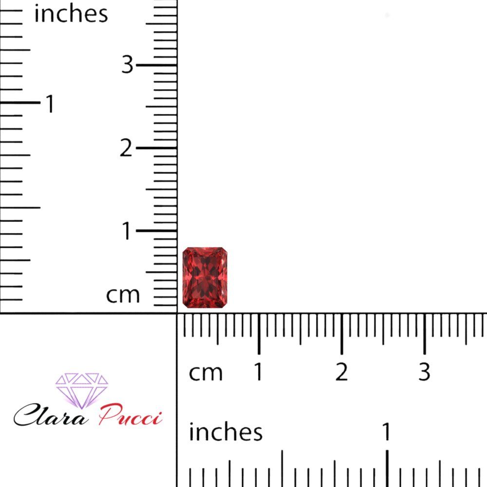 1 to 2.5 ct Radiant Cut VVS1 Natural Red Garnet January Birthstone