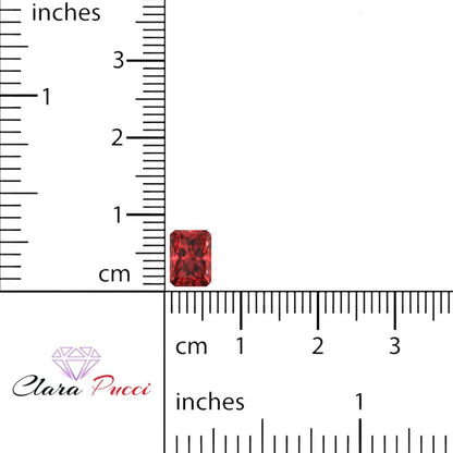 1 to 2.5 ct Radiant Cut VVS1 Natural Red Garnet January Birthstone
