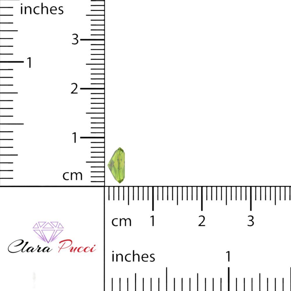 1 to 2.5 ct Radiant Cut VVS1 Natural Green Peridot August Birthstone