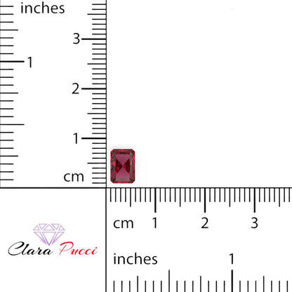 1 to 2.5 ct Radiant Cut VVS1 Natural Red Garnet January Birthstone
