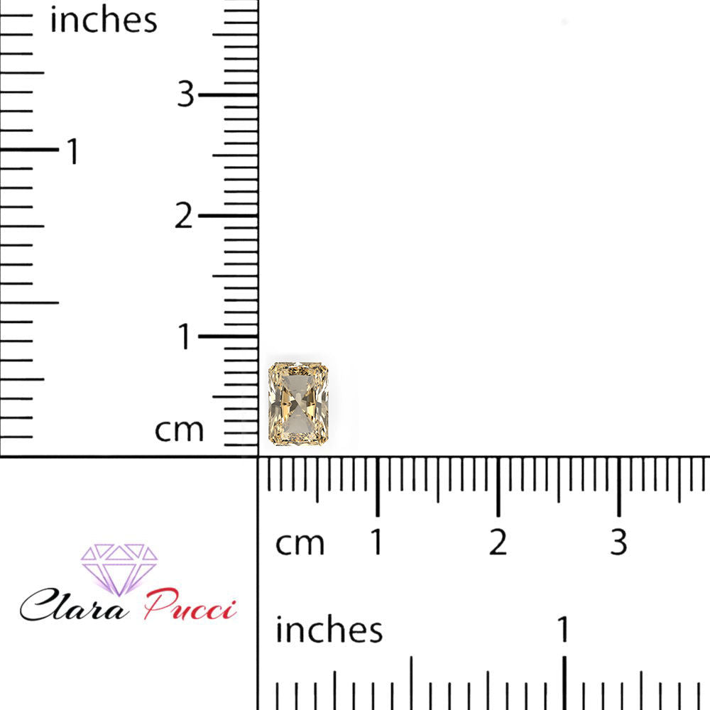 1 to 2.5 ct Radiant Cut VVS1 Natural Brown Morganite November Birthstone