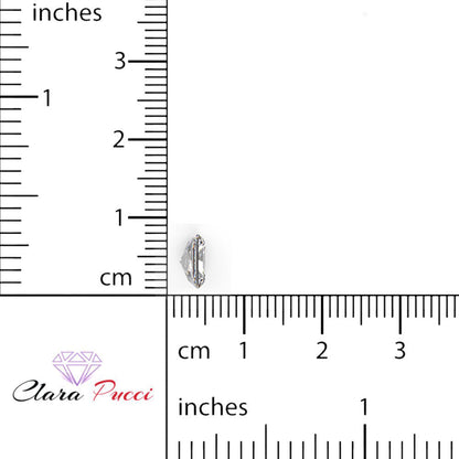 1 to 2.5 ct Radiant Cut VVS1 Synthetic Clear Moissanite April Birthstone