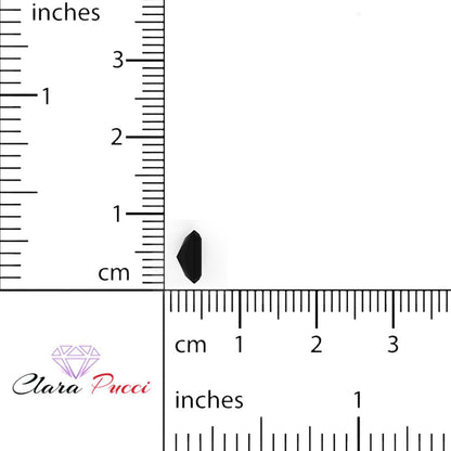 1 to 2.5 ct Radiant Cut VVS1 Natural Black Onyx December Birthstone