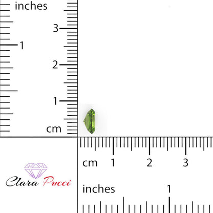 1 to 2.5 ct Radiant Cut VVS1 Natural Green Peridot August Birthstone