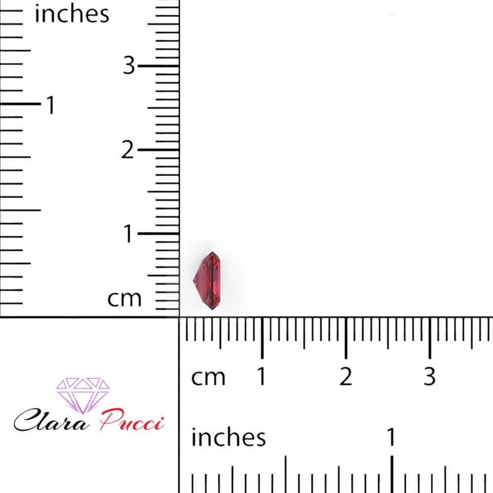 1 to 2.5 ct Radiant Cut VVS1 Simulated Pink Ruby July Birthstone