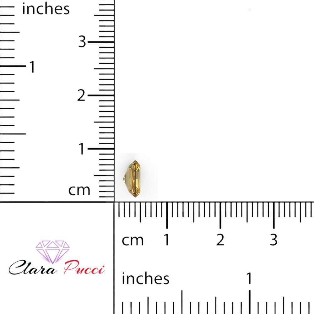 1 to 2.5 ct Radiant Cut VVS1 Simulated Yellow November Birthstone