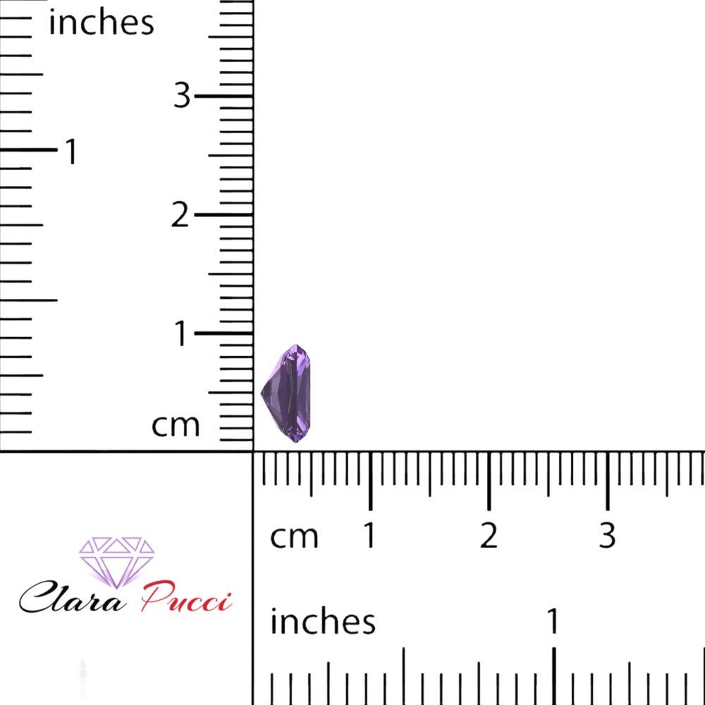 1 to 2.5 ct Radiant Cut VVS1 Simulated Purple Alexandrite February Birthstone