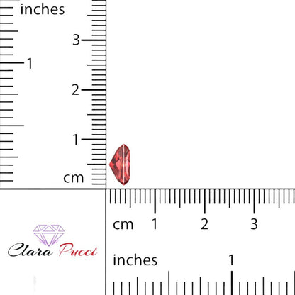 1 to 2.5 ct Radiant Cut VVS1 Natural Red Garnet January Birthstone