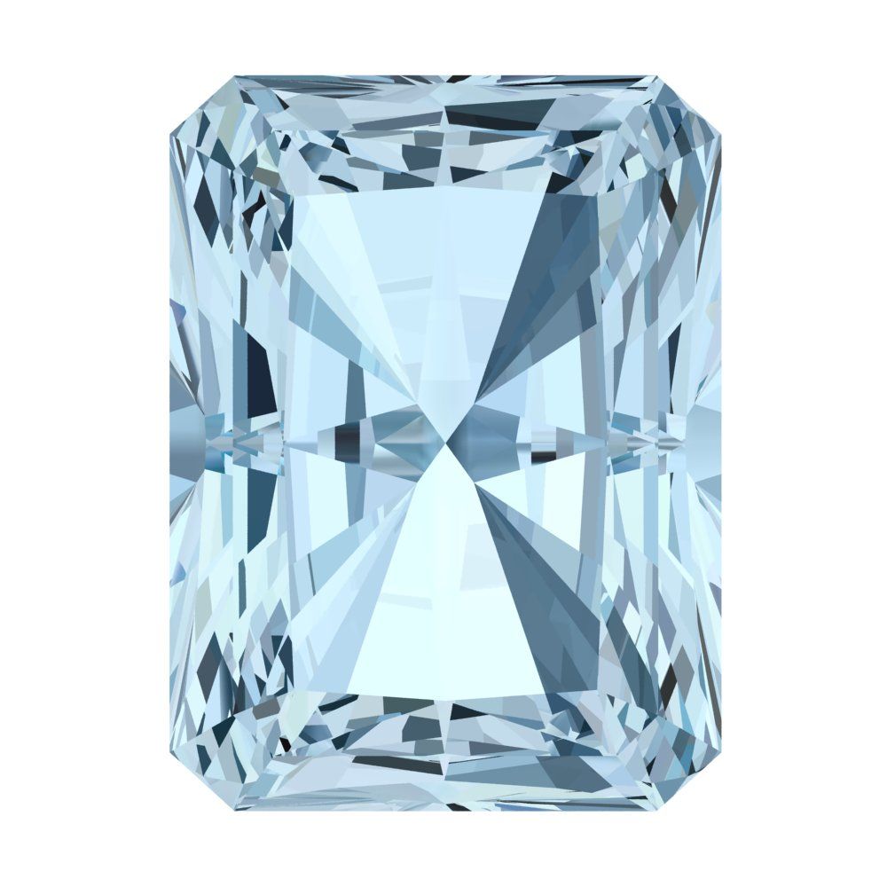 1 to 2.5 ct Radiant Cut VVS1 Natural Blue Aquamarine March Birthstone