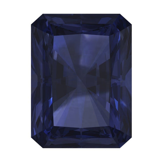1 to 2.5 ct Radiant Cut VVS1 Simulated Blue sapphire September Birthstone