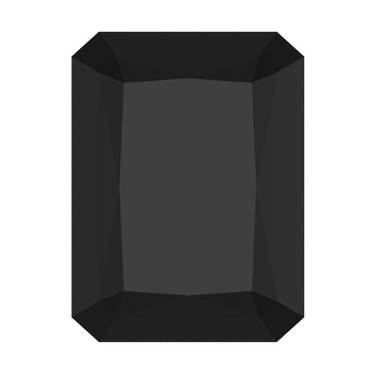 1 to 2.5 ct Radiant Cut VVS1 Natural Black Onyx December Birthstone