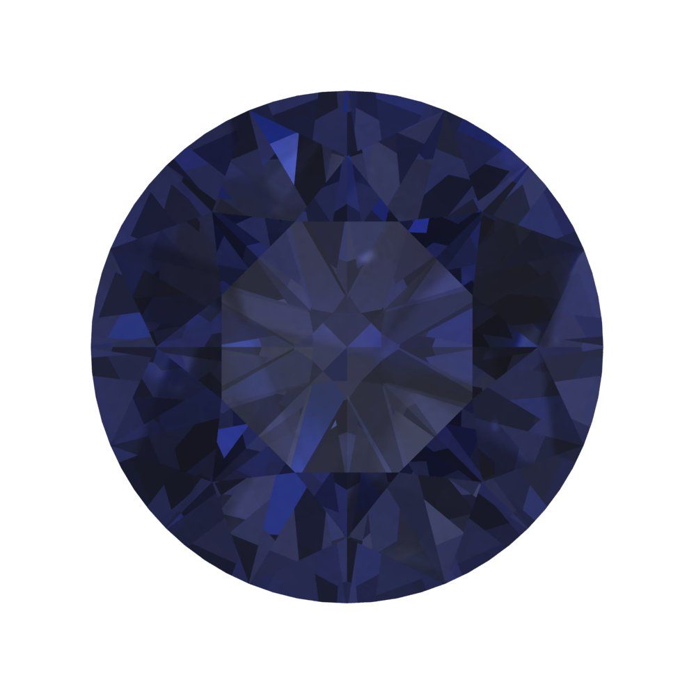 0.25 to 3 ct Round Cut VVS1 Simulated Blue sapphire September Birthstone