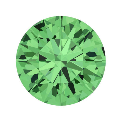 0.25 to 3 ct Round Cut VVS1 Simulated Light Green August Birthstone