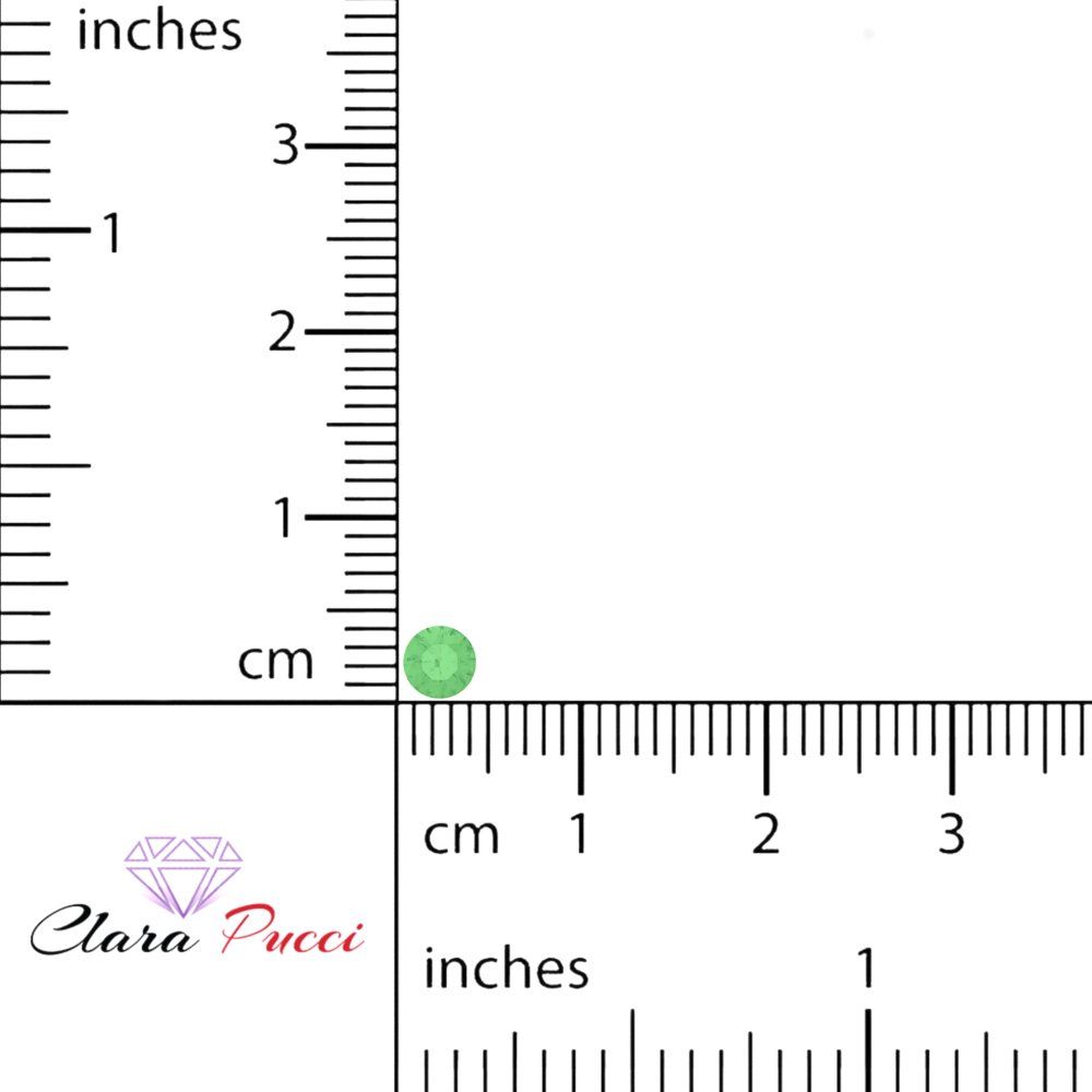 0.25 to 3 ct Round Cut VVS1 Simulated Light Green August Birthstone