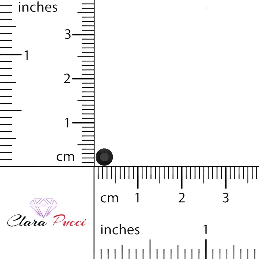 0.25 to 3 ct Round Cut VVS1 Natural Black Onyx December Birthstone