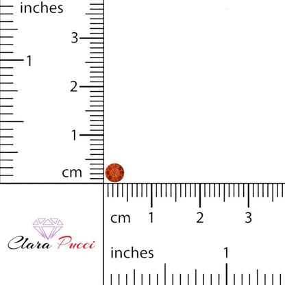0.25 to 3 ct Round Cut VVS1 Simulated Red January Birthstone