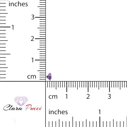 0.25 to 3 ct Round Cut VVS1 Simulated Purple Alexandrite February Birthstone