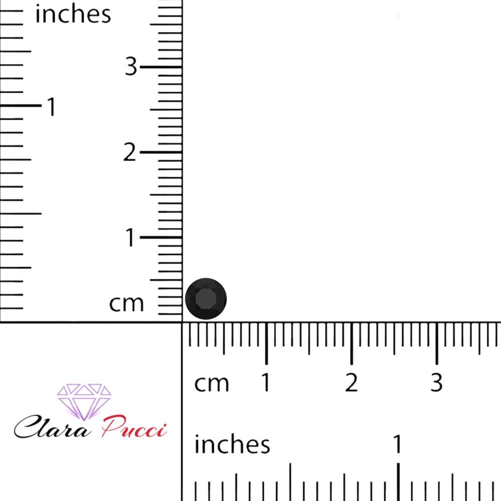 0.25 to 3 ct Round Cut VVS1 Natural Black Onyx December Birthstone