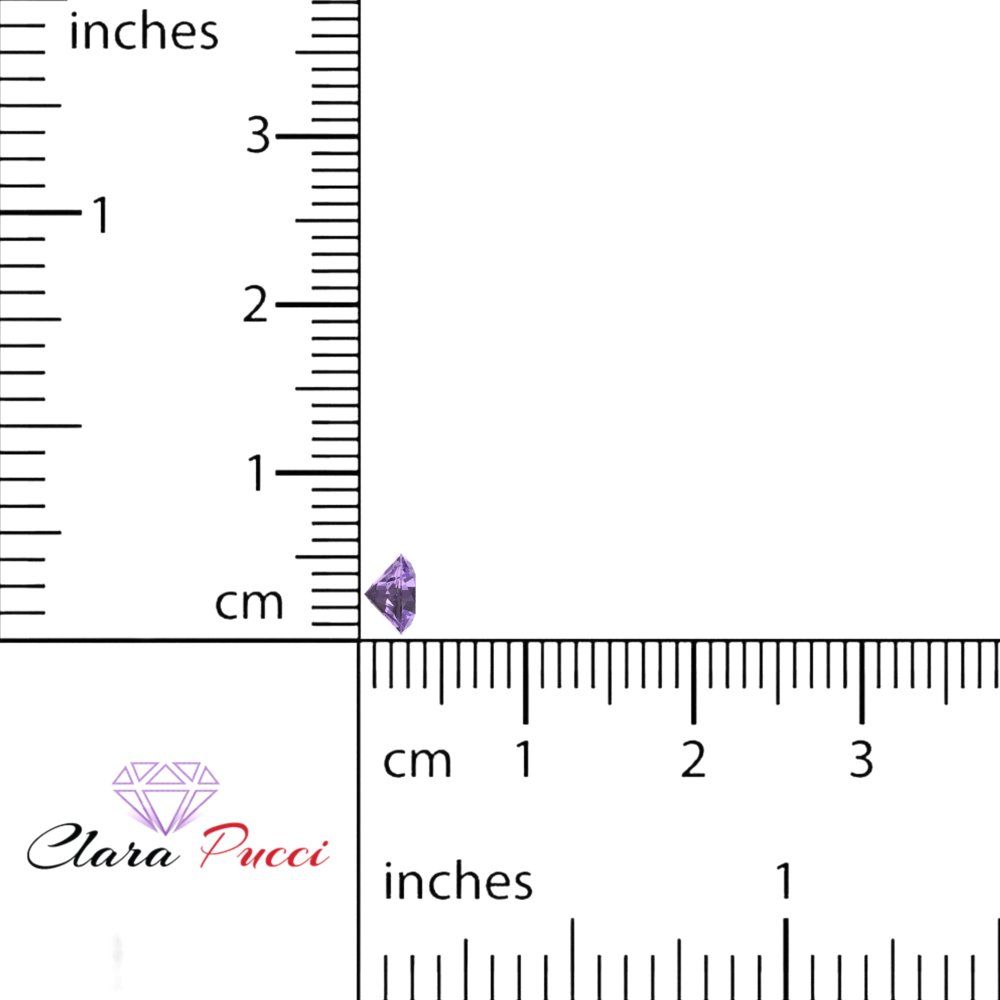 0.25 to 3 ct Round Cut VVS1 Simulated Purple Alexandrite February Birthstone