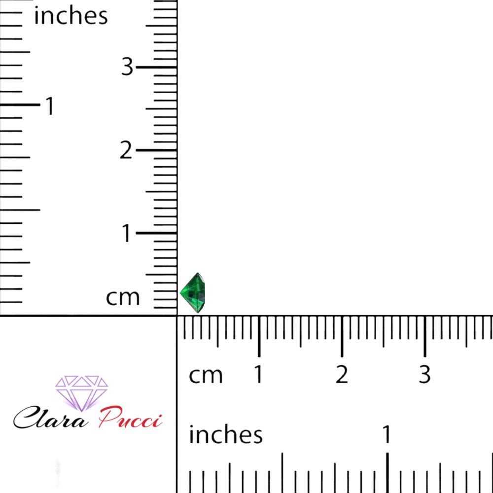 0.25 to 3 ct Round Cut VVS1 Simulated Green Emerald May Birthstone