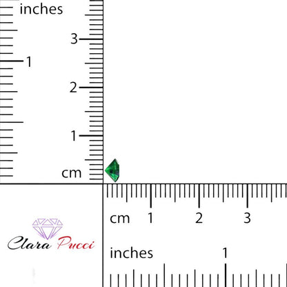 0.25 to 3 ct Round Cut VVS1 Simulated Green Emerald May Birthstone