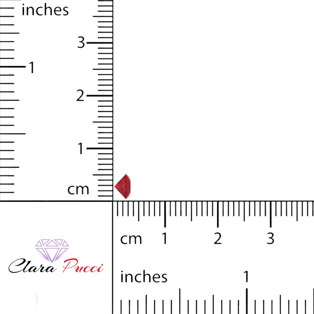 0.25 to 3 ct Round Cut VVS1 Simulated Pink Ruby July Birthstone