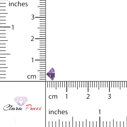 0.25 to 3 ct Round Cut VVS1 Simulated Purple Alexandrite February Birthstone