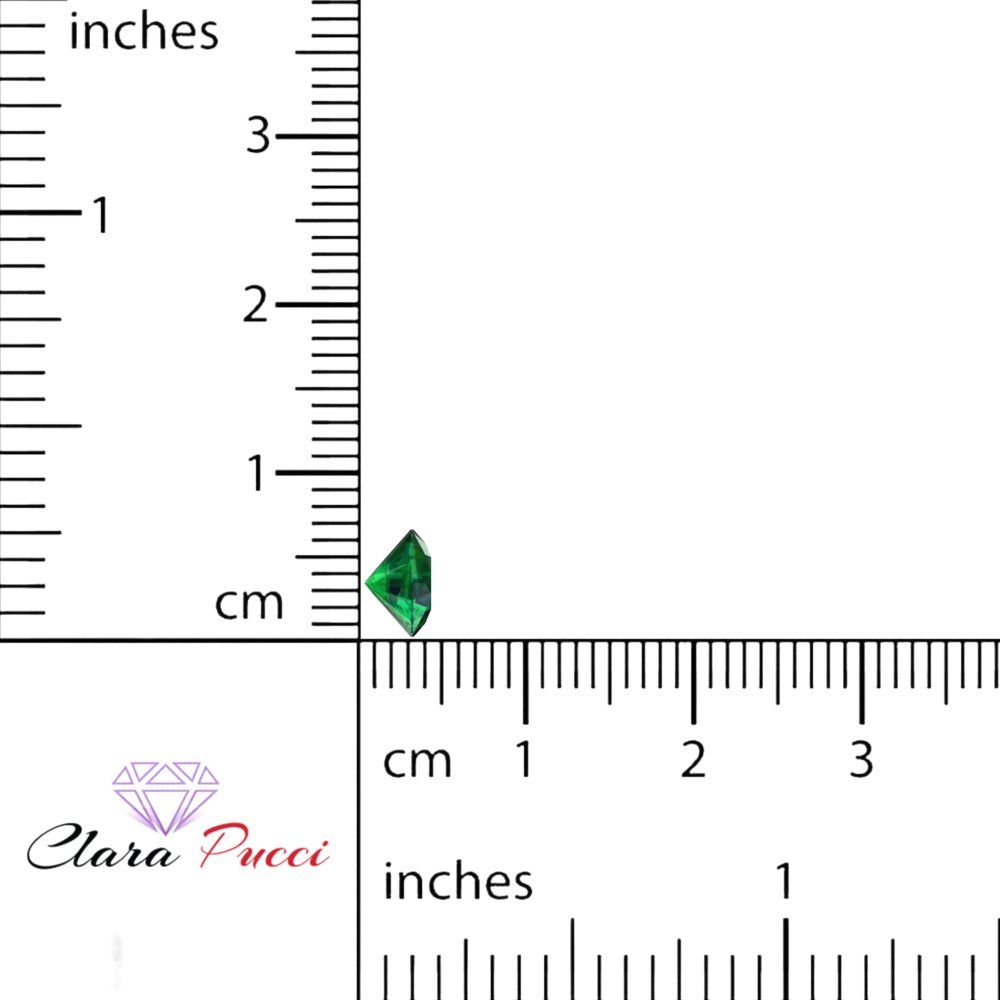 0.25 to 3 ct Round Cut VVS1 Simulated Green Emerald May Birthstone