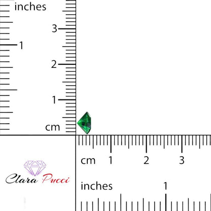 0.25 to 3 ct Round Cut VVS1 Simulated Green Emerald May Birthstone