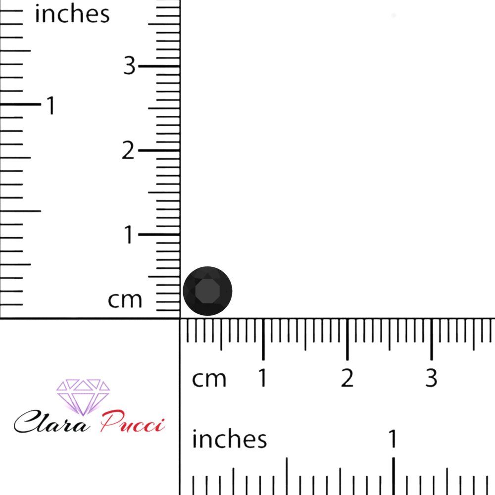 0.25 to 3 ct Round Cut VVS1 Natural Black Onyx December Birthstone