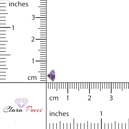 0.25 to 3 ct Round Cut VVS1 Simulated Purple Alexandrite February Birthstone