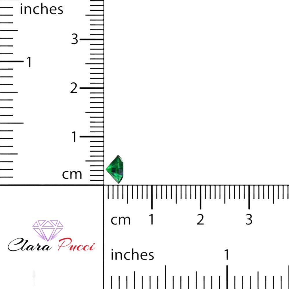 0.25 to 3 ct Round Cut VVS1 Simulated Green Emerald May Birthstone