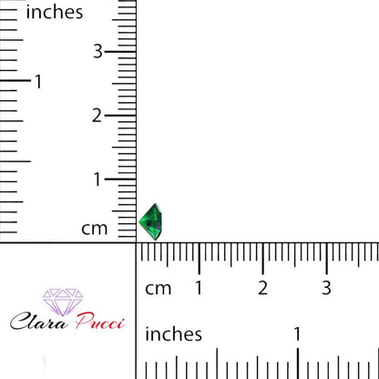 0.25 to 3 ct Round Cut VVS1 Simulated Green Emerald May Birthstone