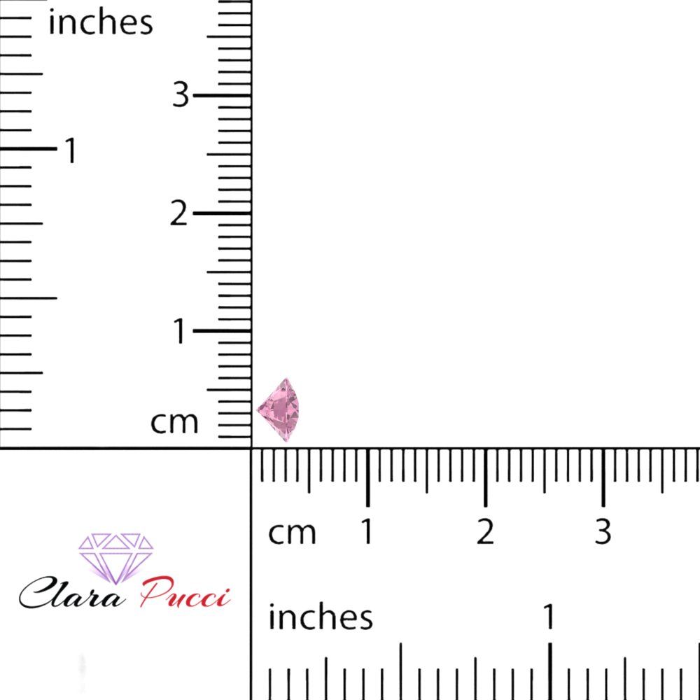 0.25 to 3 ct Round Cut VVS1 Simulated Pink October Birthstone