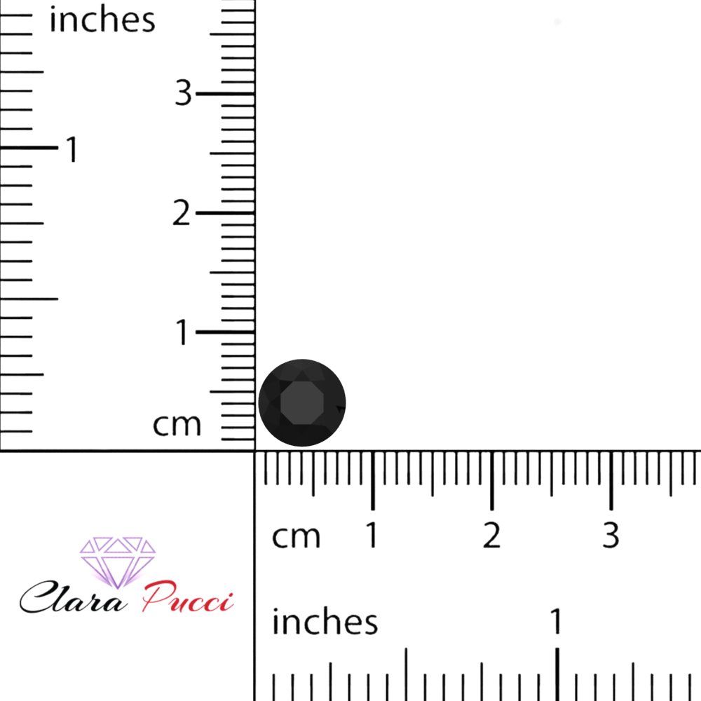 0.25 to 3 ct Round Cut VVS1 Natural Black Onyx December Birthstone