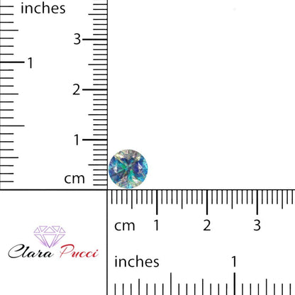 0.25 to 3 ct Round Cut VVS1 Synthetic Blue moissanite September Birthstone